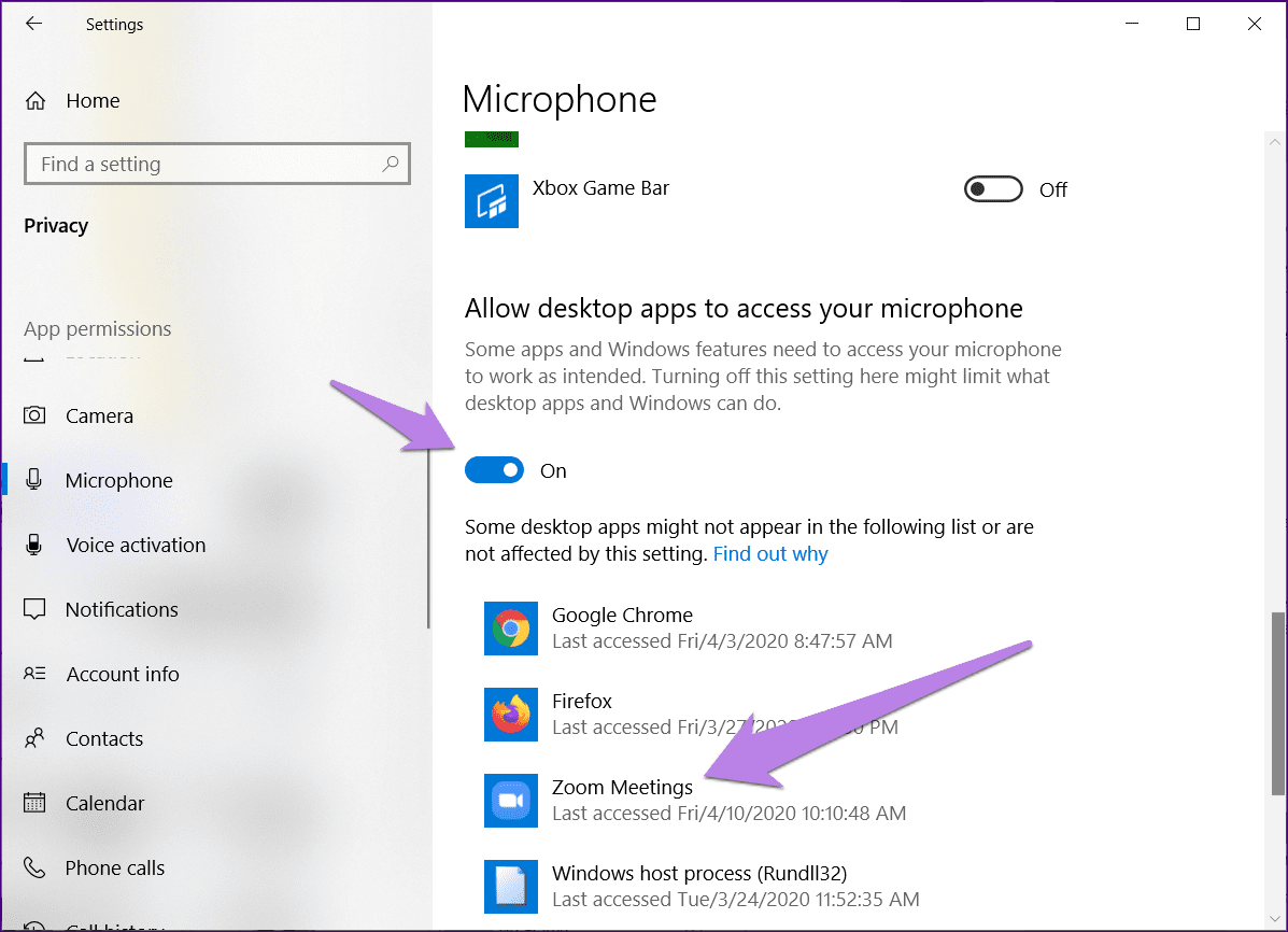 How to Allow Zoom to Access Microphone Windows 10?
