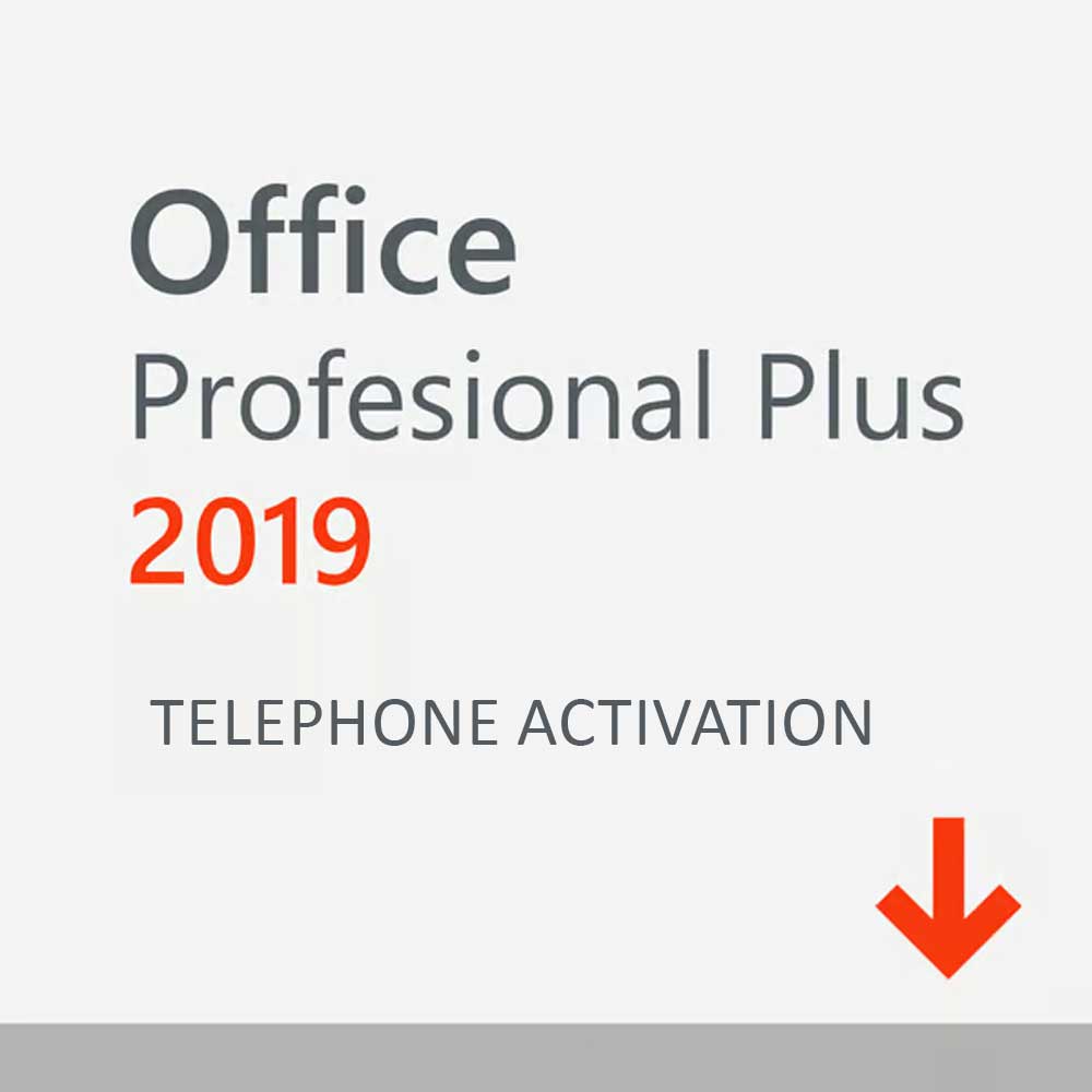 TELPEHONE Microsoft Office Professional Plus 2019 Product Key FPP Retail CDKey ESD